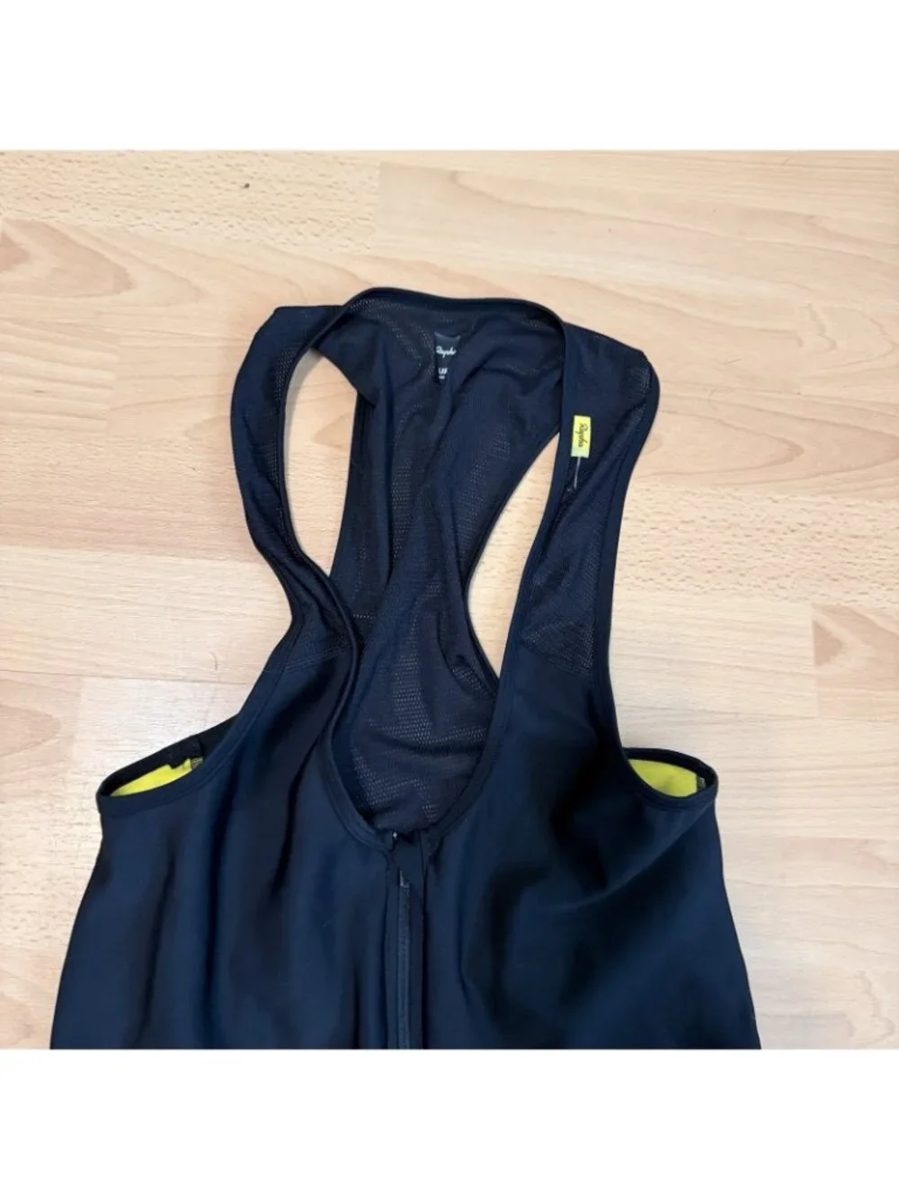 Rapha Cycling Suit Tights L Black Neon Stretch Unisex Compression Biking